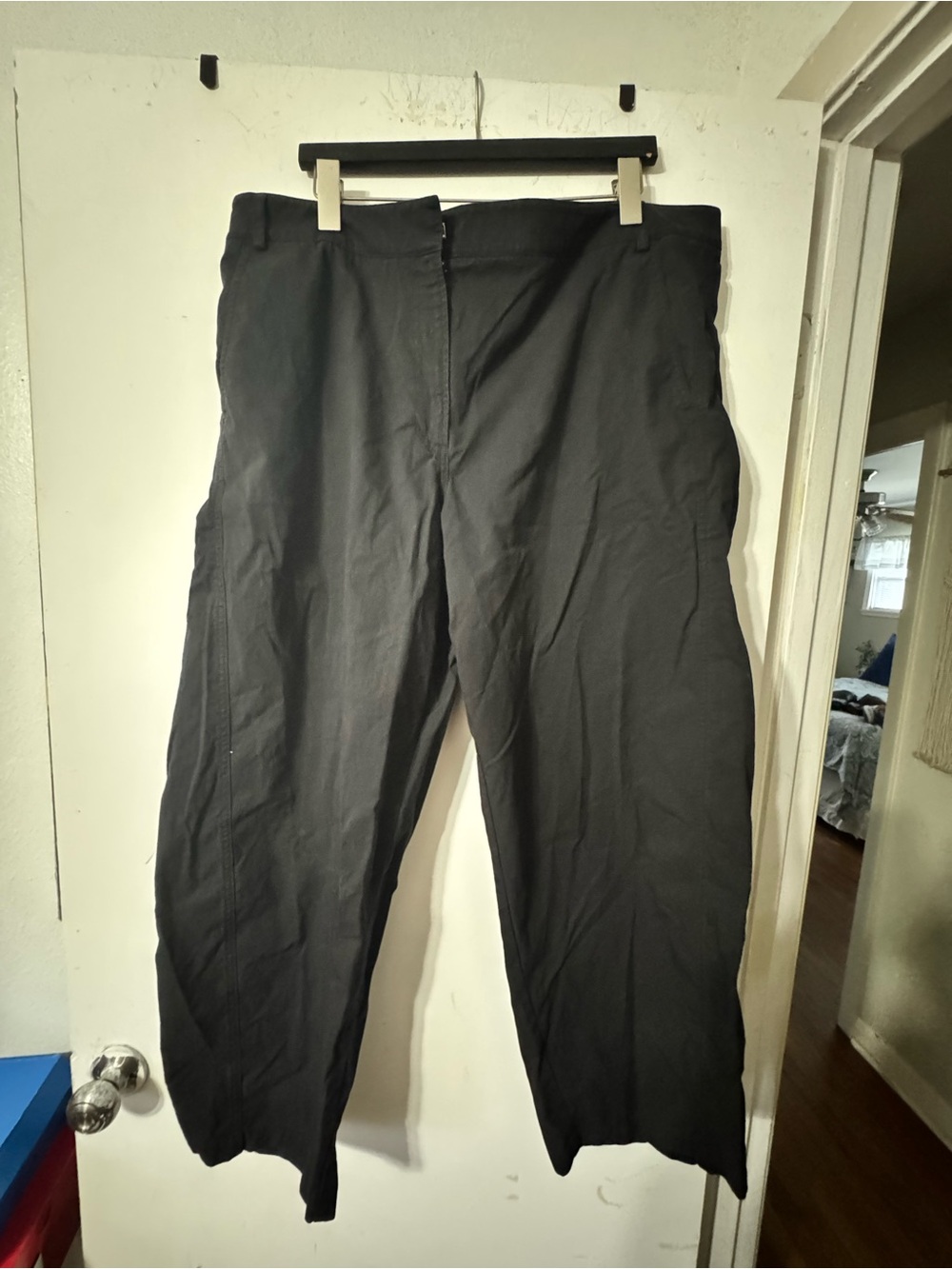 Abercrombie & Fitch Black Barrel Pants 34 Long